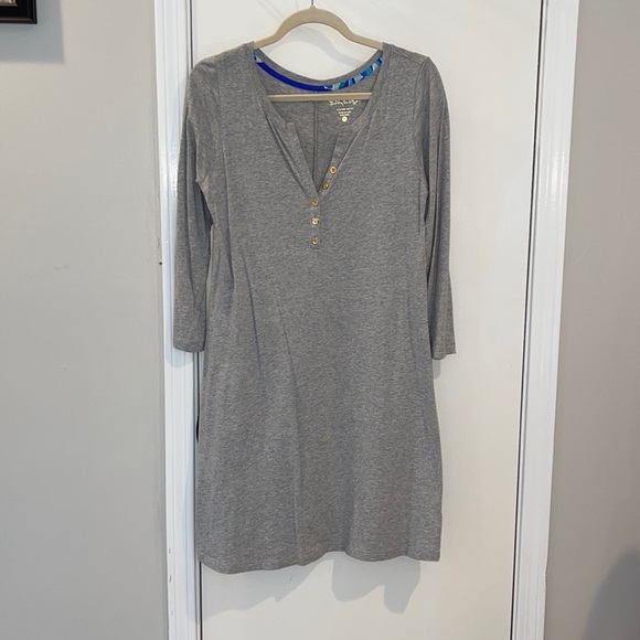 Lilly Pulitzer Banyan Dress in Heather Grey - Picture 9 of 9